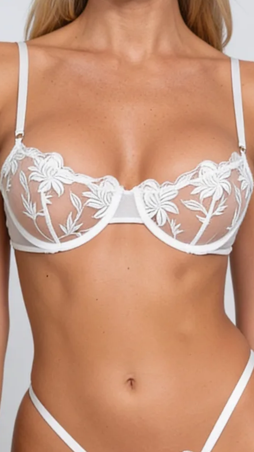 Colette ensemble 2 pièces en dentelle à motifs floraux