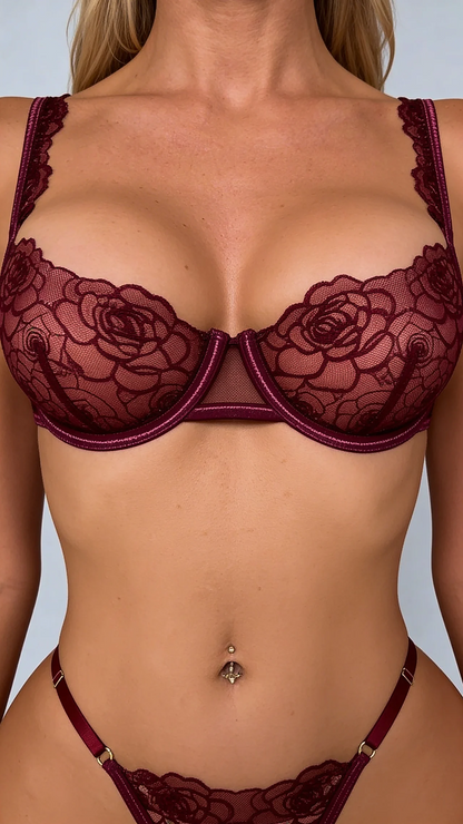Lisa ensemble 2 pièces en dentelle française